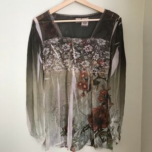 Boho Floral Top | S